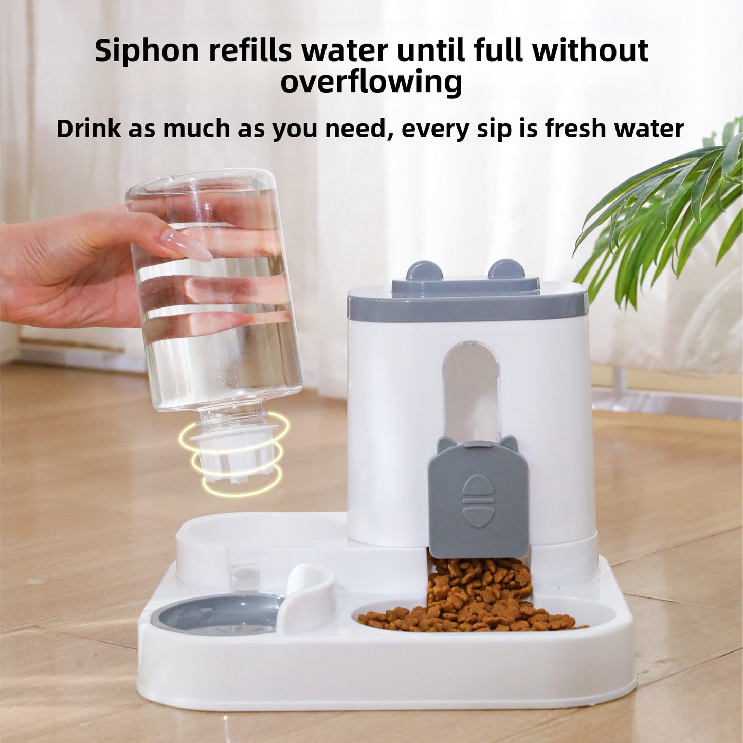 Automatic Pet Food and Water Feeder Bowl