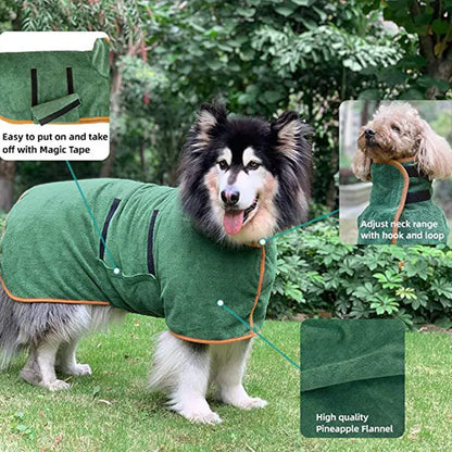 Pet Bathrobe Fast Drying Towel - Imagem 1